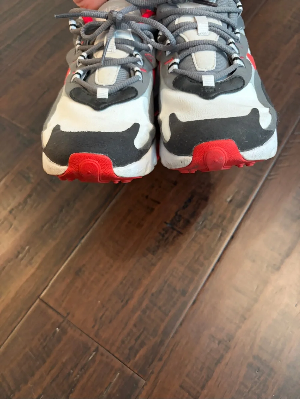 Nike Kids Air Max 270 React Sneakers - Red/Black/White basketball athletic shoes